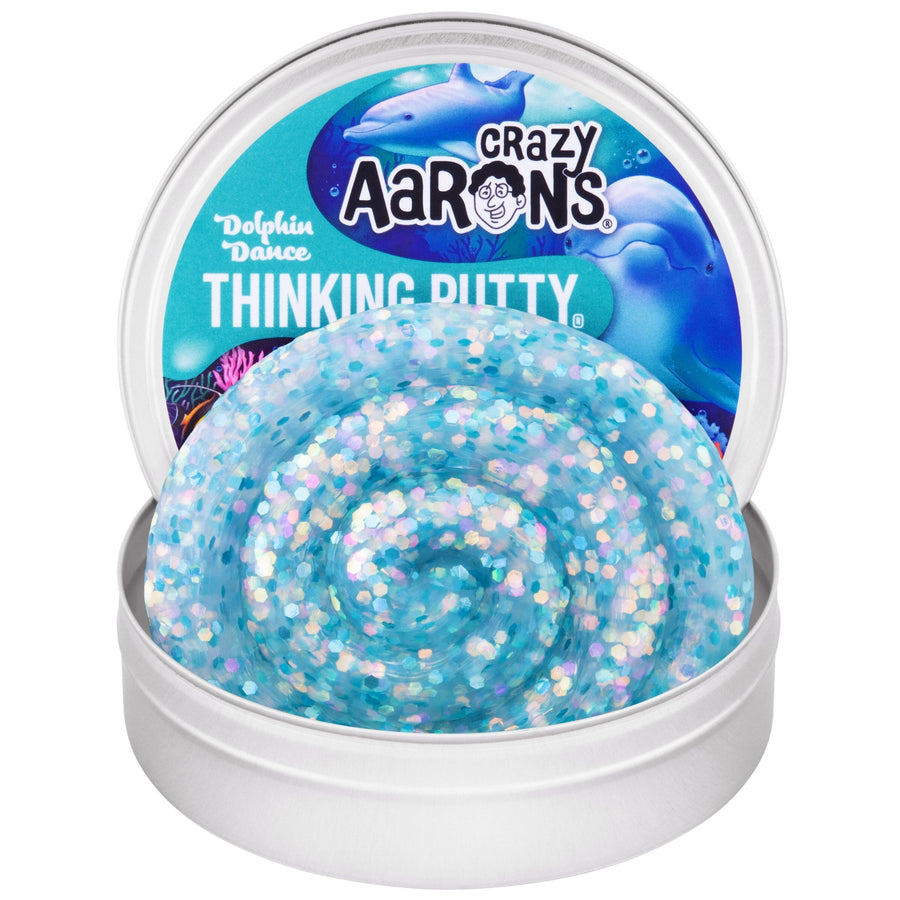 Dolphin Dance - 3.5" Thinking Putty Tin L8